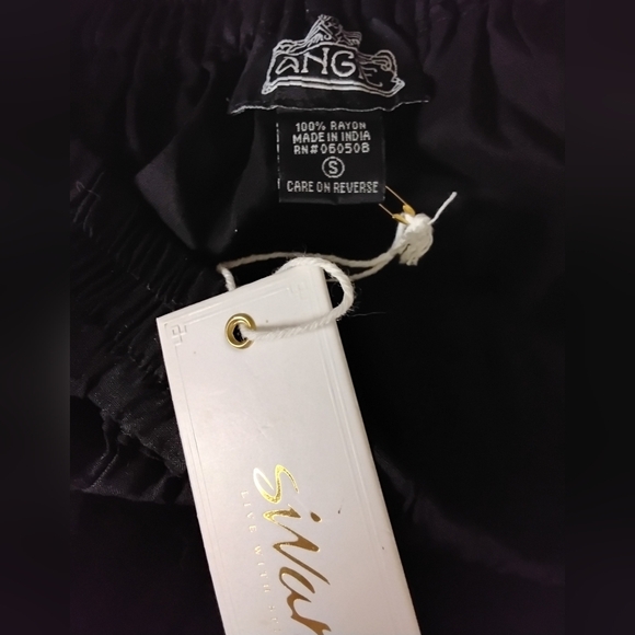 Sivana Women's S Black Cargo Jogger Elastic Waist Pull-on Pockets Pant - Picture 3 of 4